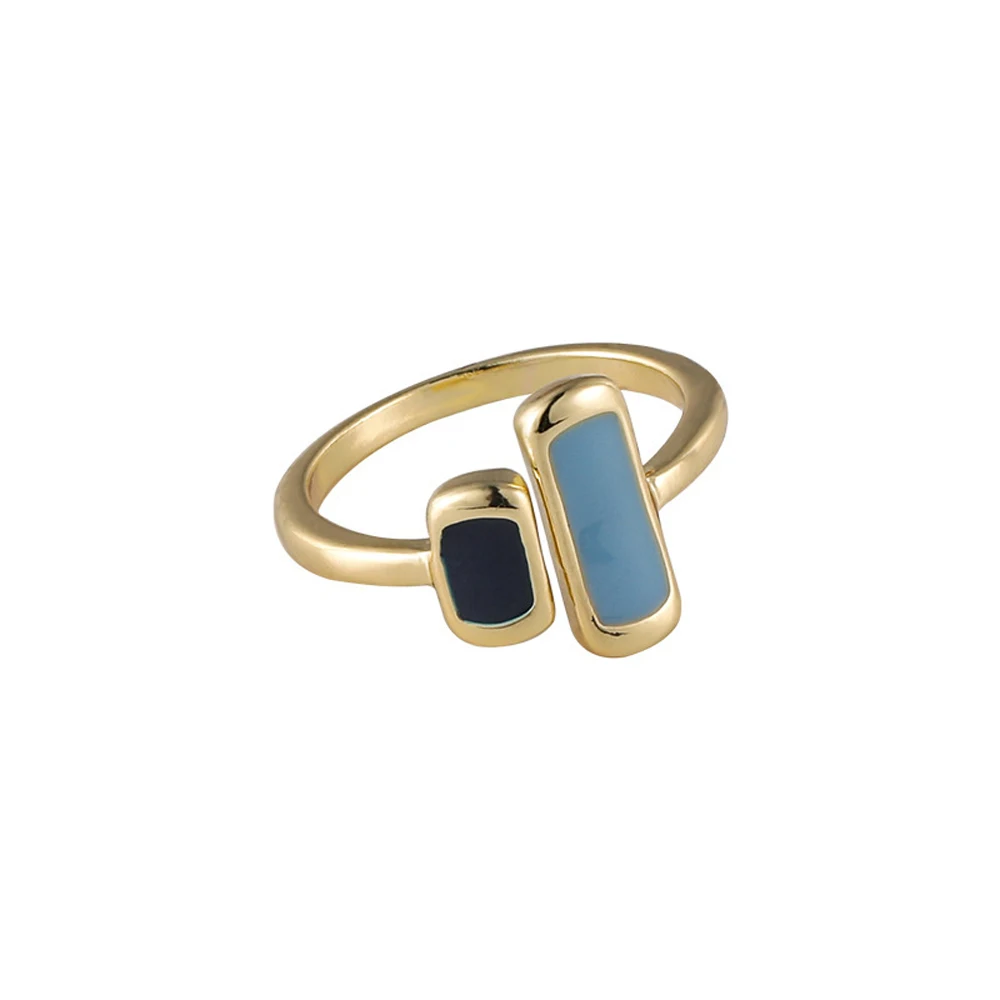

Style Is Contracted Fashion Personality Blue Geometric Ornaments Women's Elegant Temperament Act The Role Ofing Is Tasted Rings