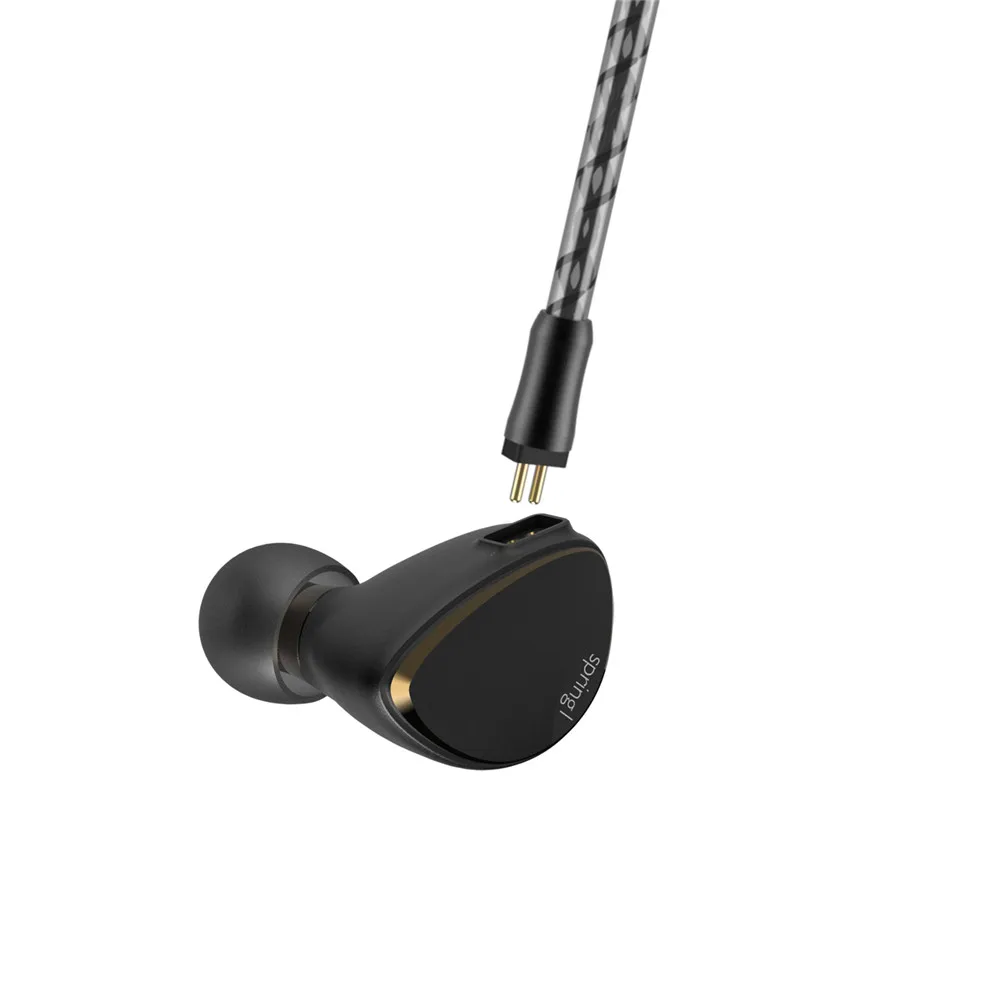 Наушники BQEYZ Spring 1 пьезоэлектрические гибридные Hi-Fi наушники с балансировкой