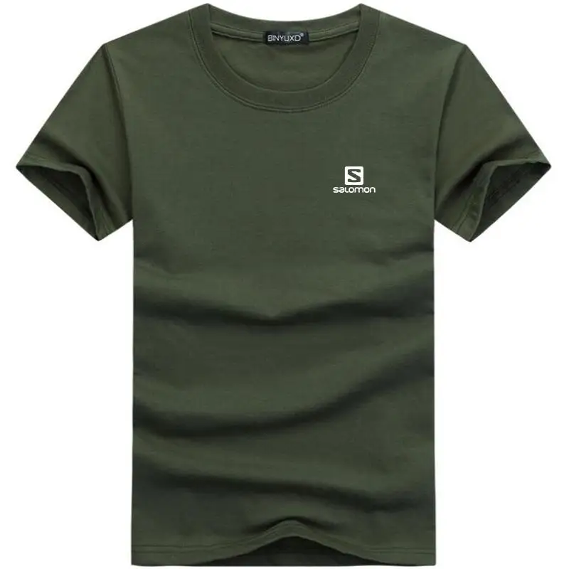 

2021 New High Quality Fashion Men's T-Shirts Casual Short Sleeve T-shirt Mens Solid Casual Cotton Tee Shirt Summer Clothing Tops