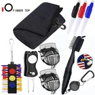 Инструмент для ремонта Divot, полотенце для гольфа, тройная кисть, тройник, сумка для клуба, набор подкладок для чистки мяча, аксессуары для игр на открытом воздухе, подарок, Прямая поставка