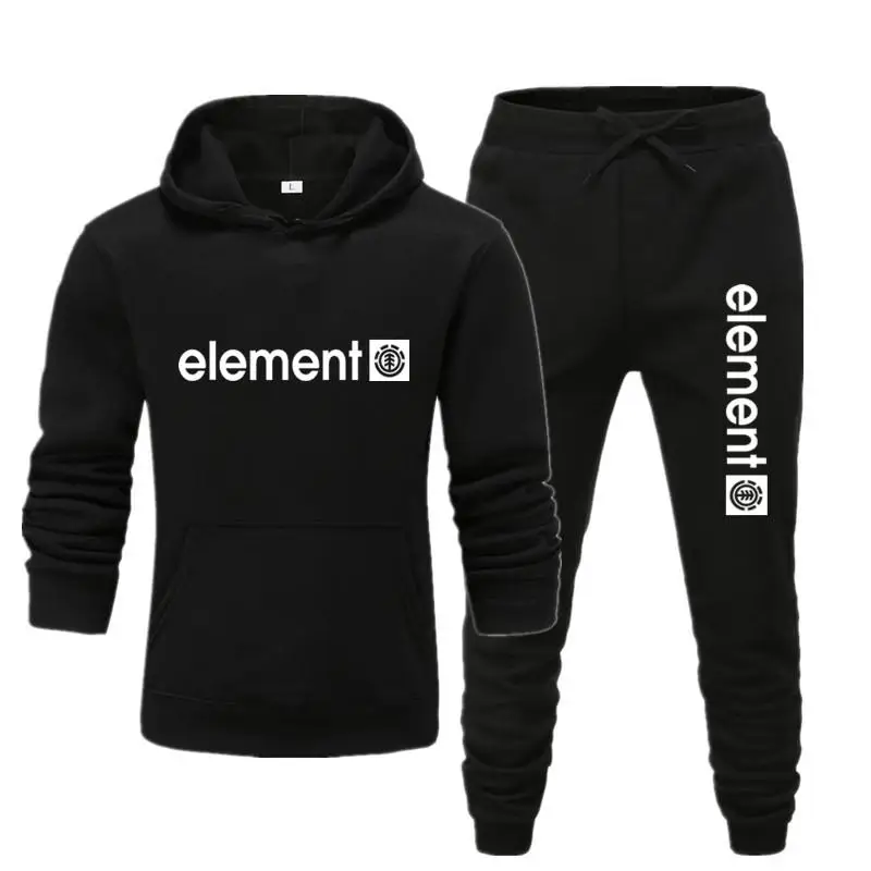 Мужской спортивный костюм толстовка с принтом jogger element и спортивные штаны 3XL