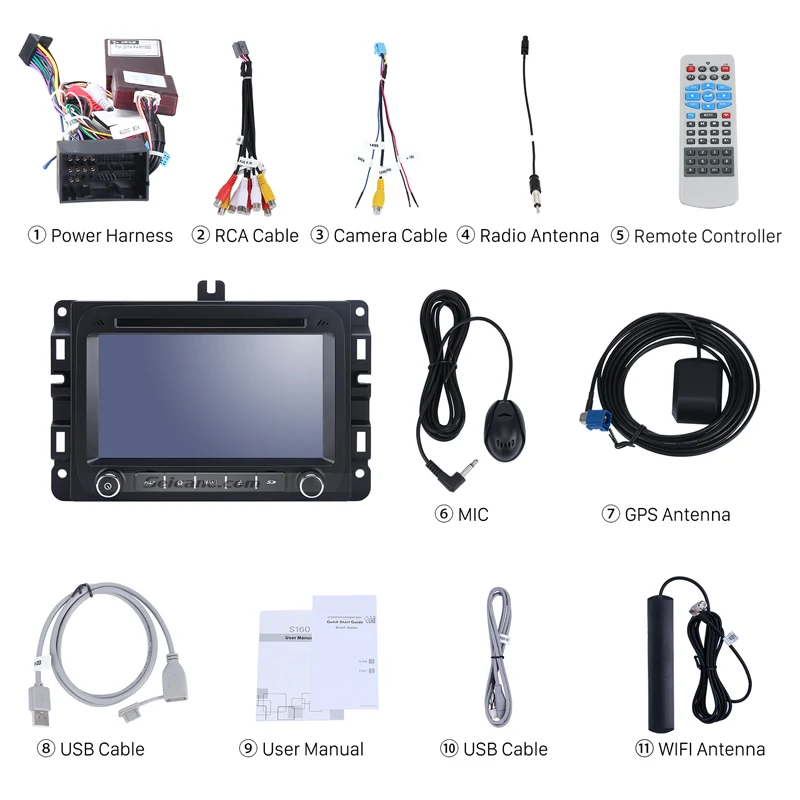 Габаритный автомобильный Головной блок радио аудио GPS мультимедийный плеер Android 8