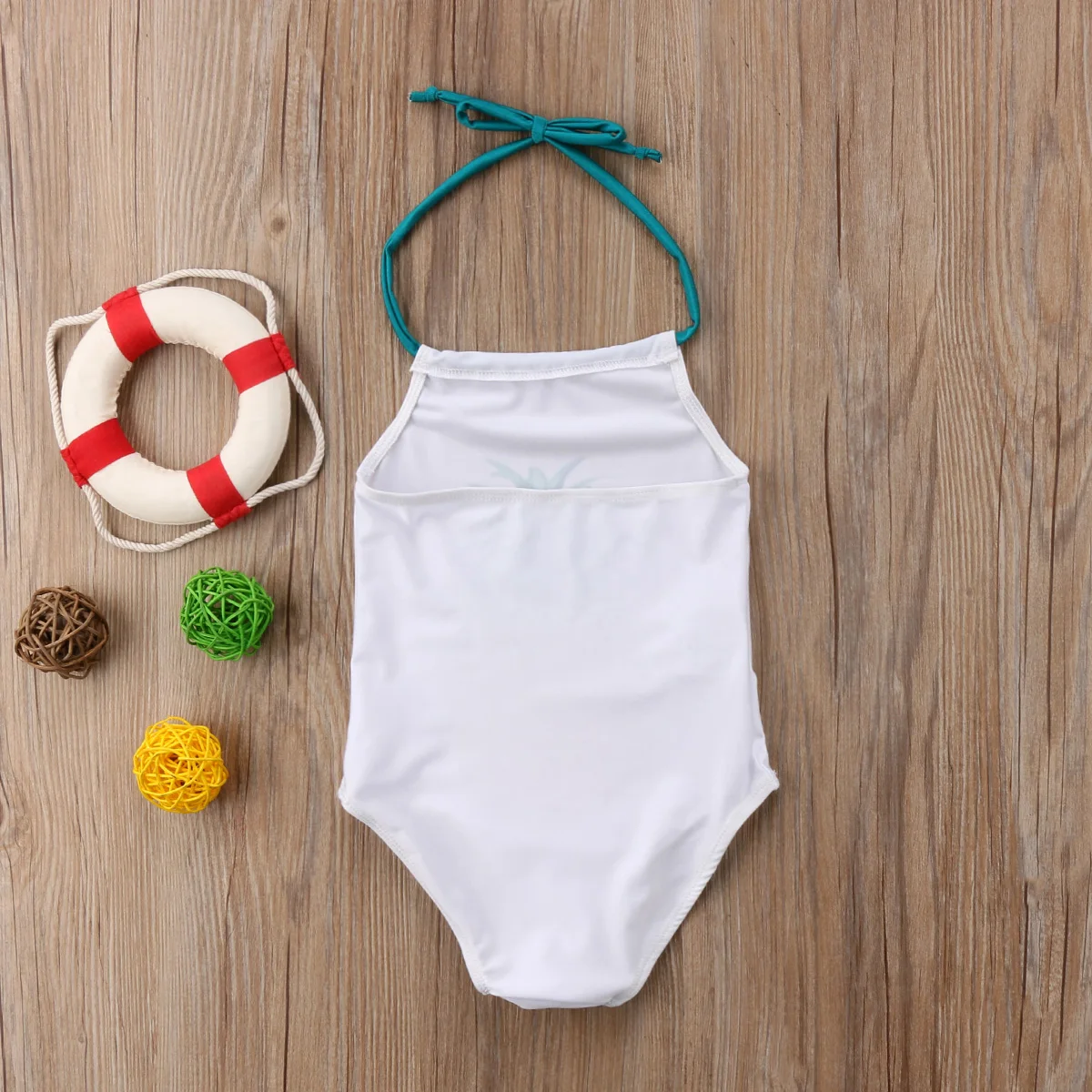 Цельные купальные костюмы ананас для маленьких девочек Детский бикини купальный