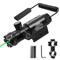 tactical red green dot laser sight scope hunting rifle collimator laser pointer with 20mm rail mount adjustable remote switch