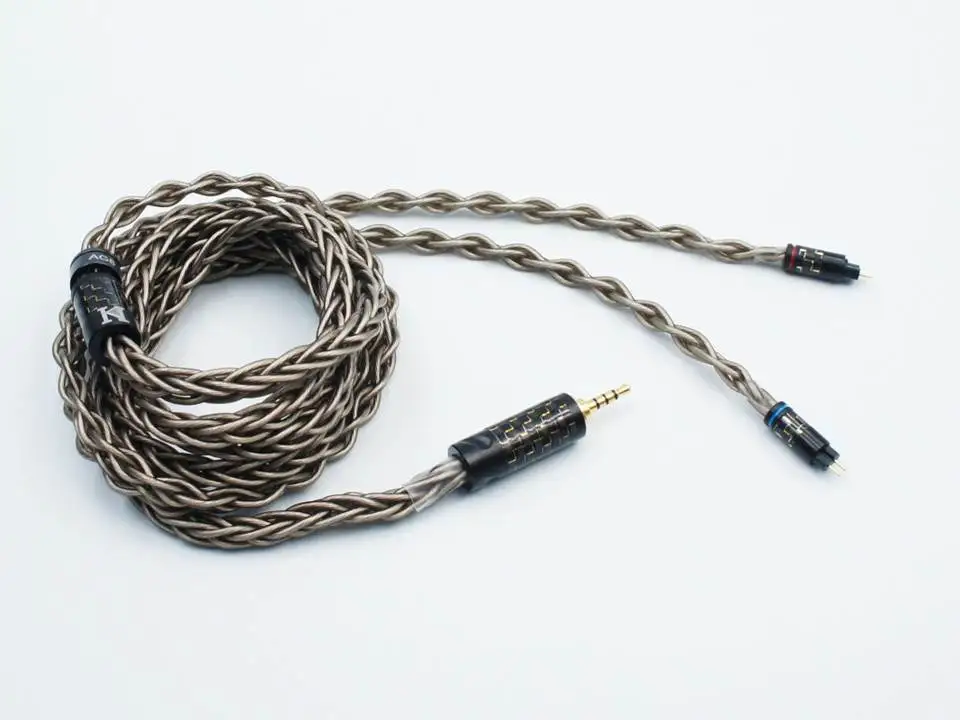 Серебристые Hi-Fi наушники-вкладыши серебристого цвета с 8 элементами is Audio AG8 Flagship |