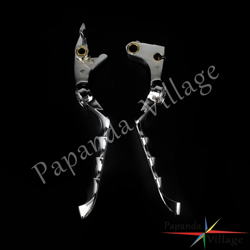 1 пара хромированных алюминиевых ручек сцепления мотоцикла для Honda CB750 VF750C VTX1300 VT