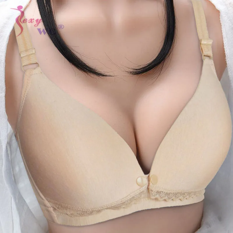 

SEXYWG Moms Wireless Lace Nursing Bra Lightly Padded Supportive Breastfeeding Pregnancy Maternity Clothing Pregnant Women Breast