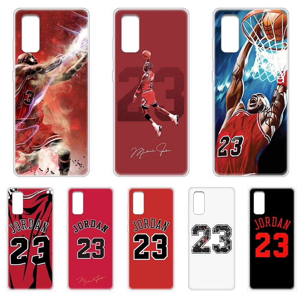 Прозрачный чехол для телефона с изображением Майкла баскетбола 23 Джордана SamSung