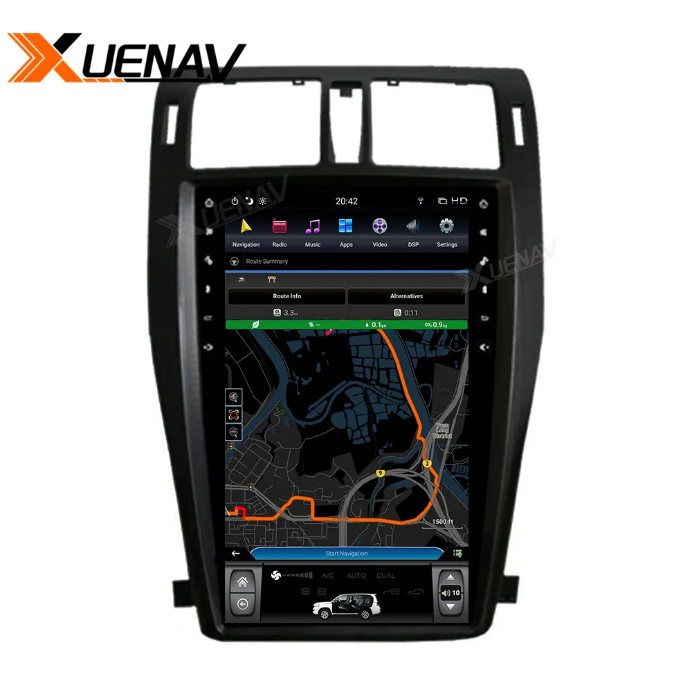 

13.6 inch 64G Android car GPS Radio navigation 2 Din Car Player vertical screen for TOYOTA CROWN13th multimedia player