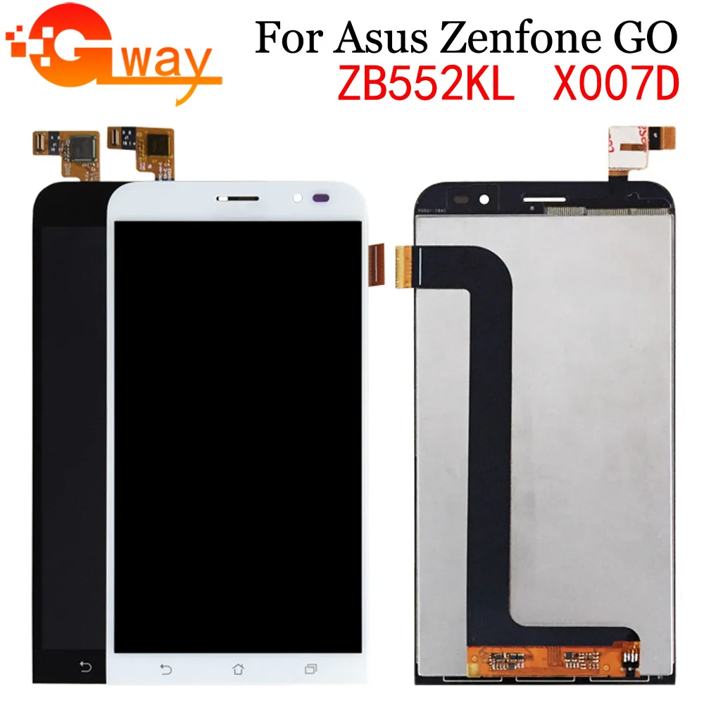 ЖК дисплей 5 дюйма для Asus Zenfone GO ZB552KL X007D сенсорное стекло в сборе ZB 552KL 1280x720|Экраны