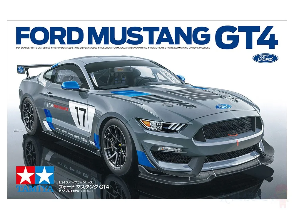 1/24 Tamiya пластиковая сборка модель автомобиля FORD MUSTANG GT4 DIY комплект сборки #24354