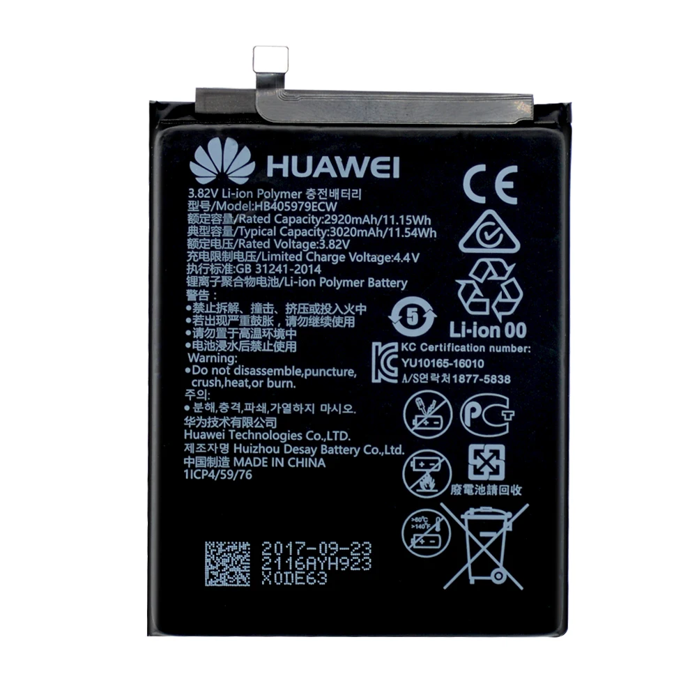 100% Оригинальный аккумулятор HB405979ECW для Huawei Nova/ Enjoy 6S/ Honor 6C/ Y5 2017/ P9 Lite mini CAZ AL10 TL00 CAN L01