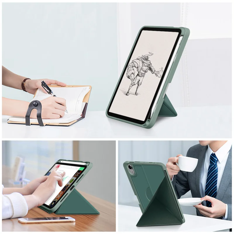 Чехол-книжка для iPad Mini 6 Mini6 2021 дюйма с держателем карандашей складная подставка