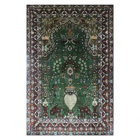 vase floral area rug non slip hand knotted area rug small rugs floor carpet for door mat 2x3 foot