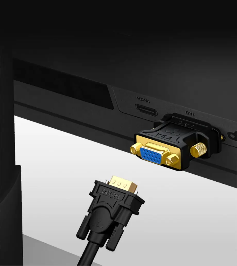 SAMZHE 24 + 5 DVI I адаптер для мужчин и женщин VGA видео конвертер HDTV LCD Moniator в VGA|dvi-i 5|dvi-i to