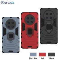 uflaxe hard shockproof case for huawei mate 30 40 pro plus lite car mount ring holder armor cover