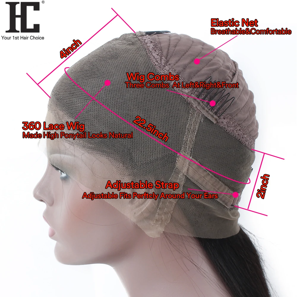 HC 360 кружевных фронтальных париков с детскими волосами предварительно