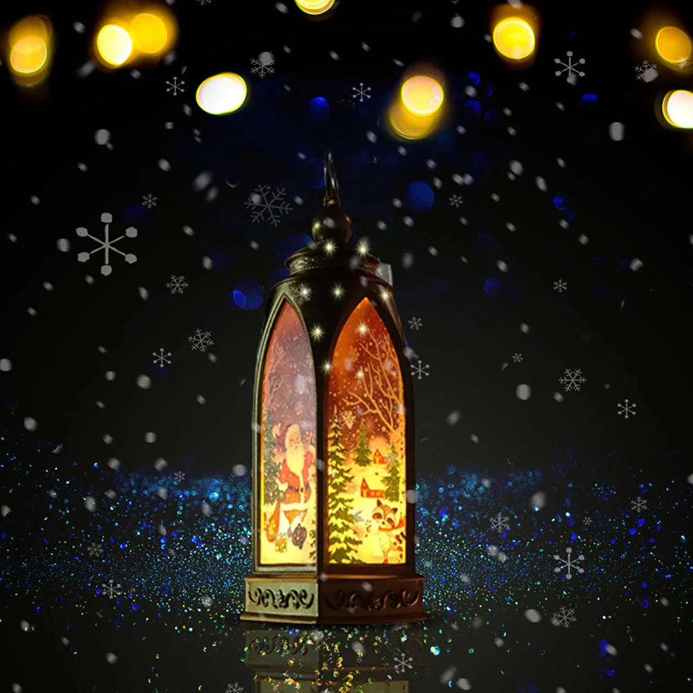 Рождественские украшения ночной Светильник СВЕТОДИОДНЫЙ фонарь светильник
