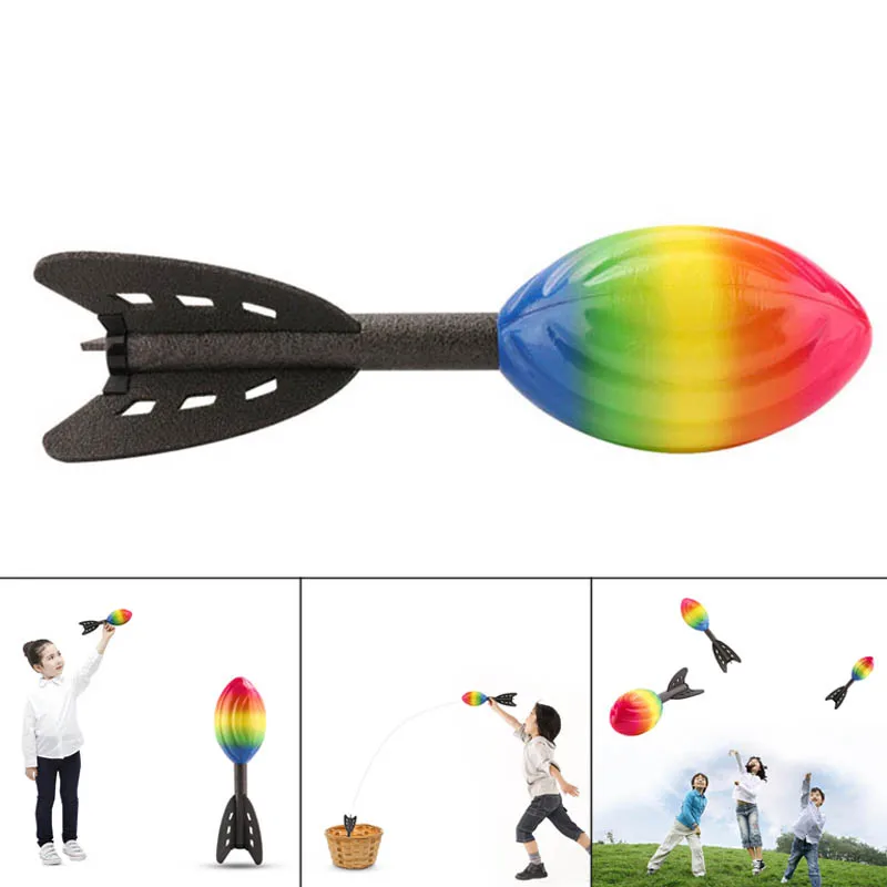 

Foam Hand Throwing Rocket Toys Parent-child Outdoor Game Toy for Children outdoor playset for kids sensory toys