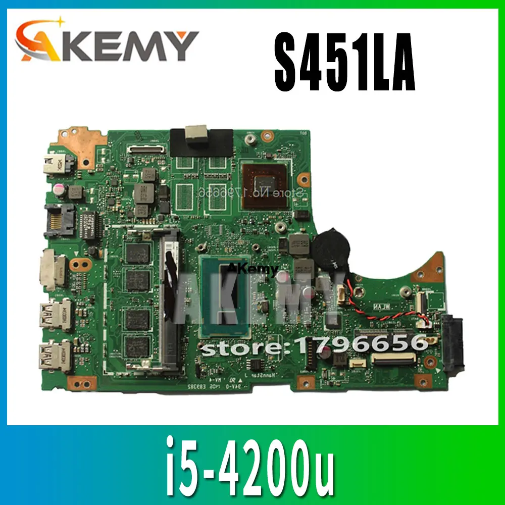 Материнская плата для ноутбука ASUS S451 S451L V451 V451L S451LN S451LB S451LA материнская s451ln REV2.1 i5