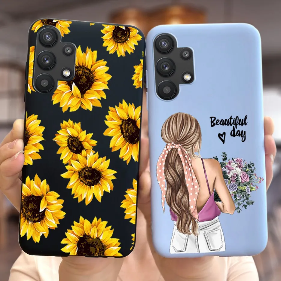 Чехол для Samsung A32 5G мягкий тонкий милый чехол девушек задняя крышка Galaxy A 32 SM A326B
