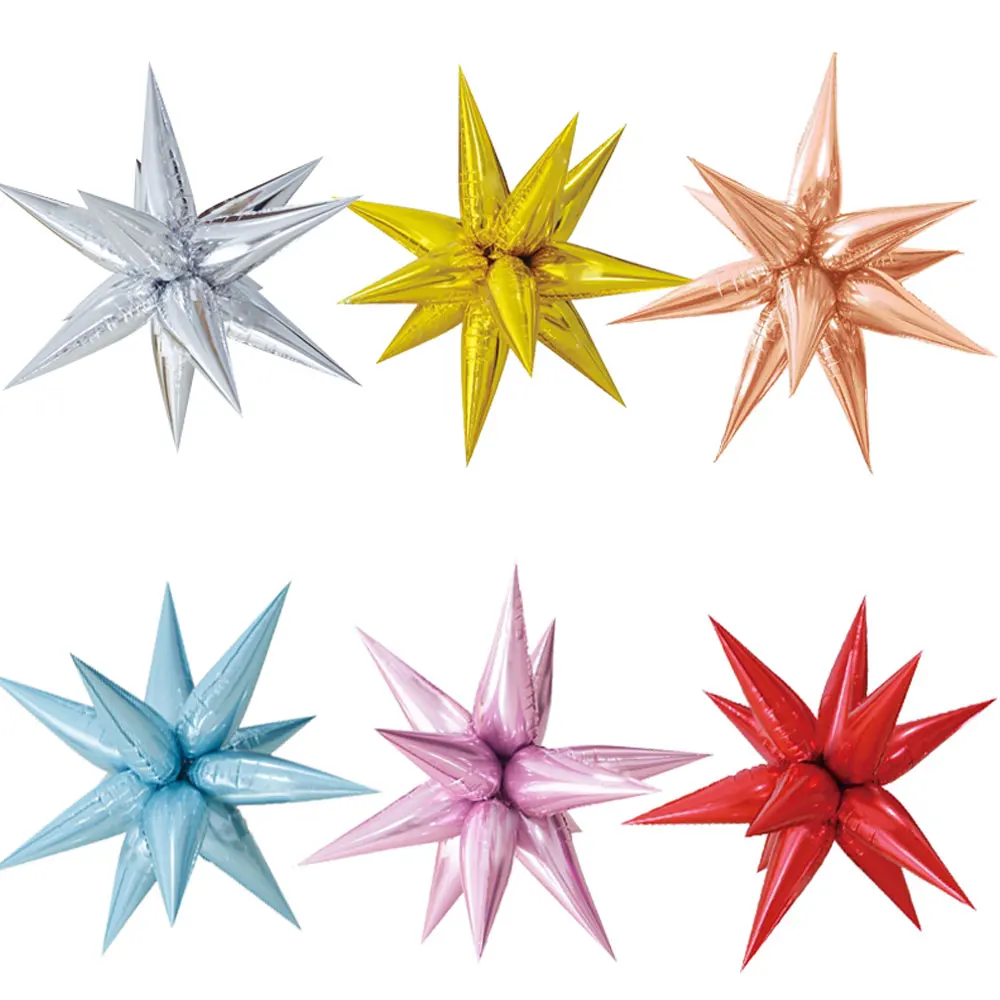 39 '✒ шт. разноцветные капли воды конус шарик из фольги в форме DIY взрыв Звезда