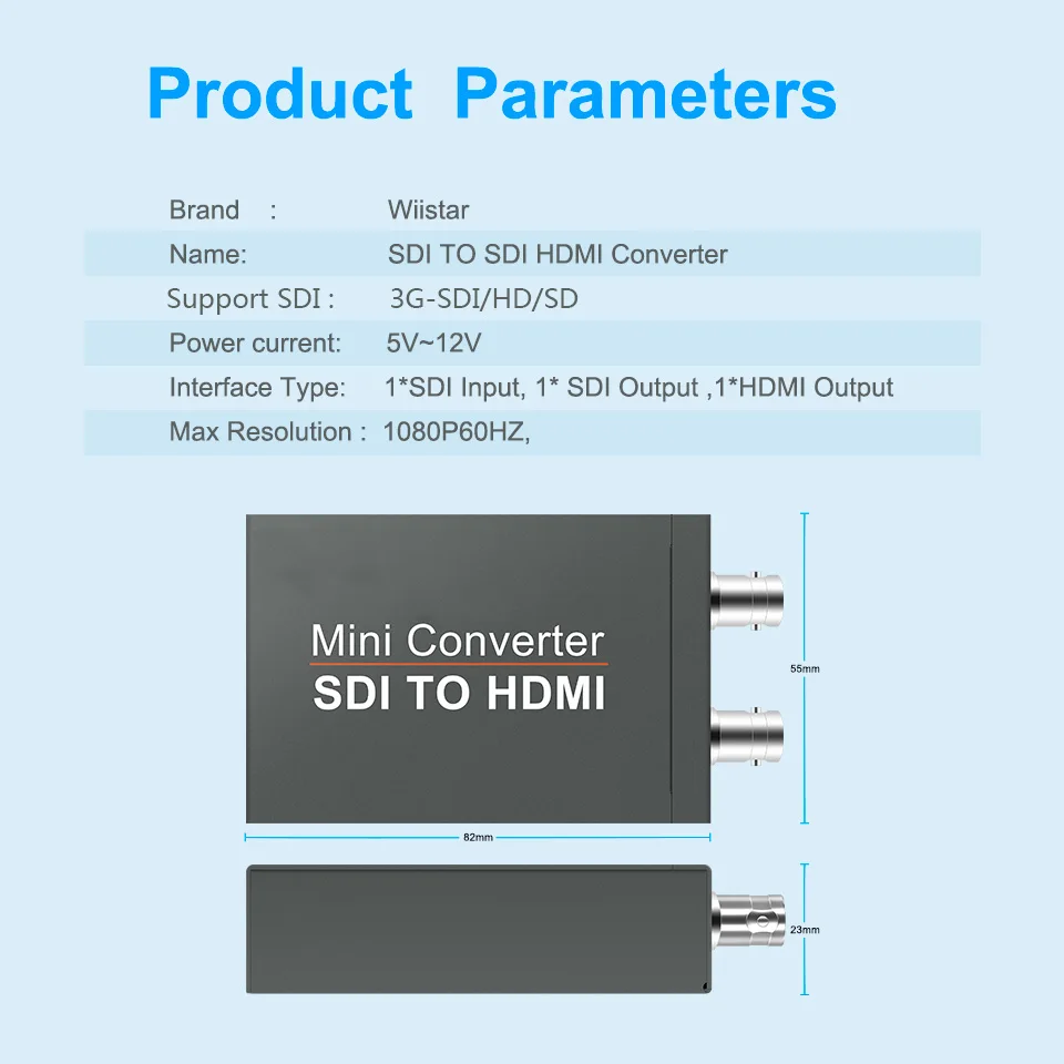 Преобразователь видеосигнала HD 3G SDI в HDMI преобразователь адаптера с