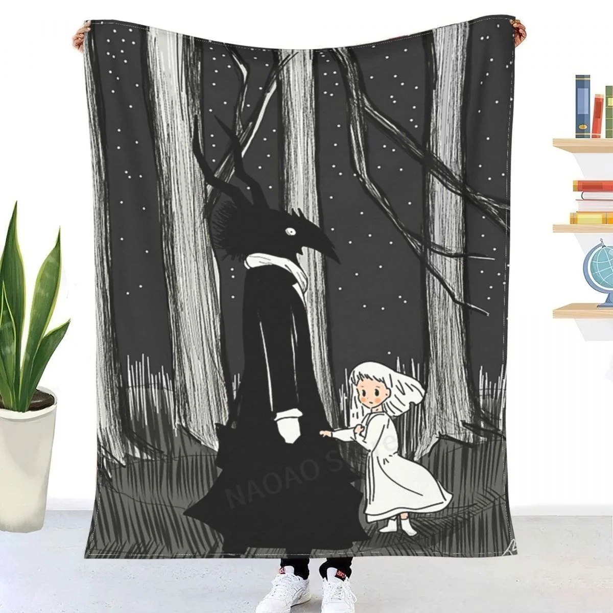 

Siuil A Run, The Girl From The Other Side Manga Art Throw Blanket Sheets on the bed blanket/ on the sofa decorative bedspreads