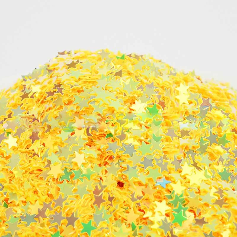 4 мм пятиконечная звезда лак для ногтей Блестки Кристалл грязь DIY ручной работы