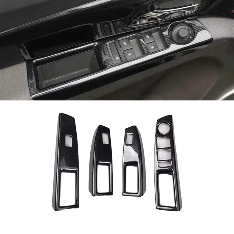 

AU05 -4PCS Car Interior Door Window Lift Glass Switch Buttons Cover Molding for Chevrolet Cruze 2009-2015 Left Hand Drive