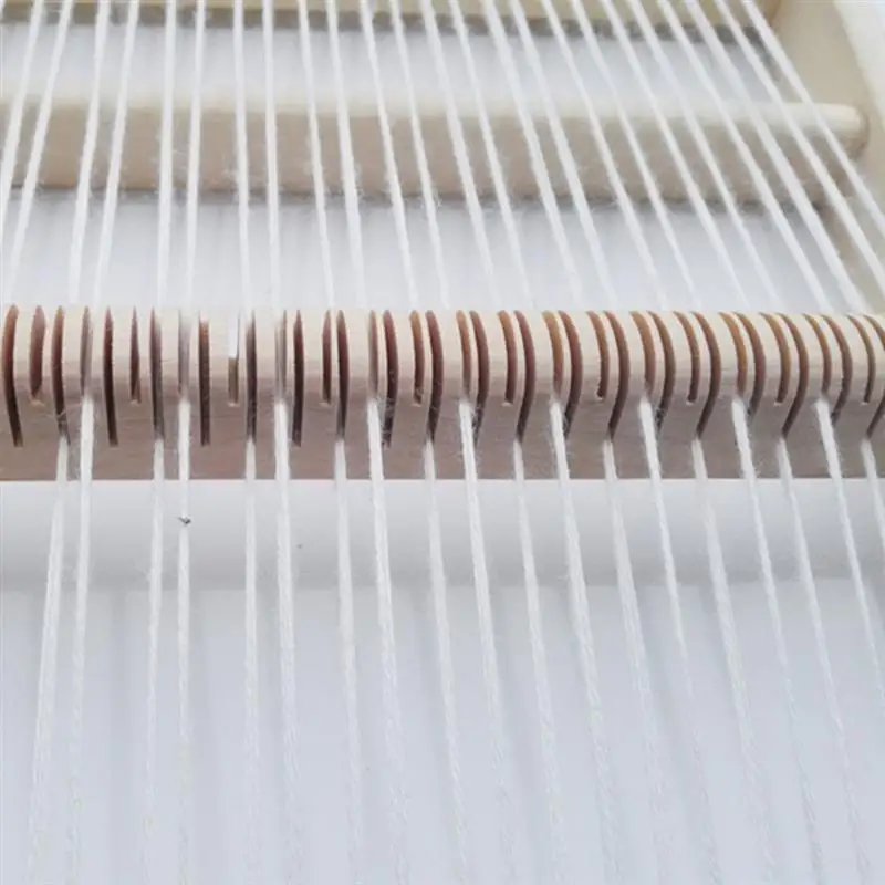 

Large Size DIY Hand Knitting Wooden Loom Toys Children Weaving Machine Intellectual Development Loom Toys(Random Color of Wool)