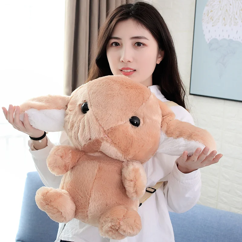 Миленький плюшевый кролик рюкзак японский Kawaii Мягкий Кролик Рюкзак длинные уши кроликов рюкзак в форме животных девочек школьный детский подарок