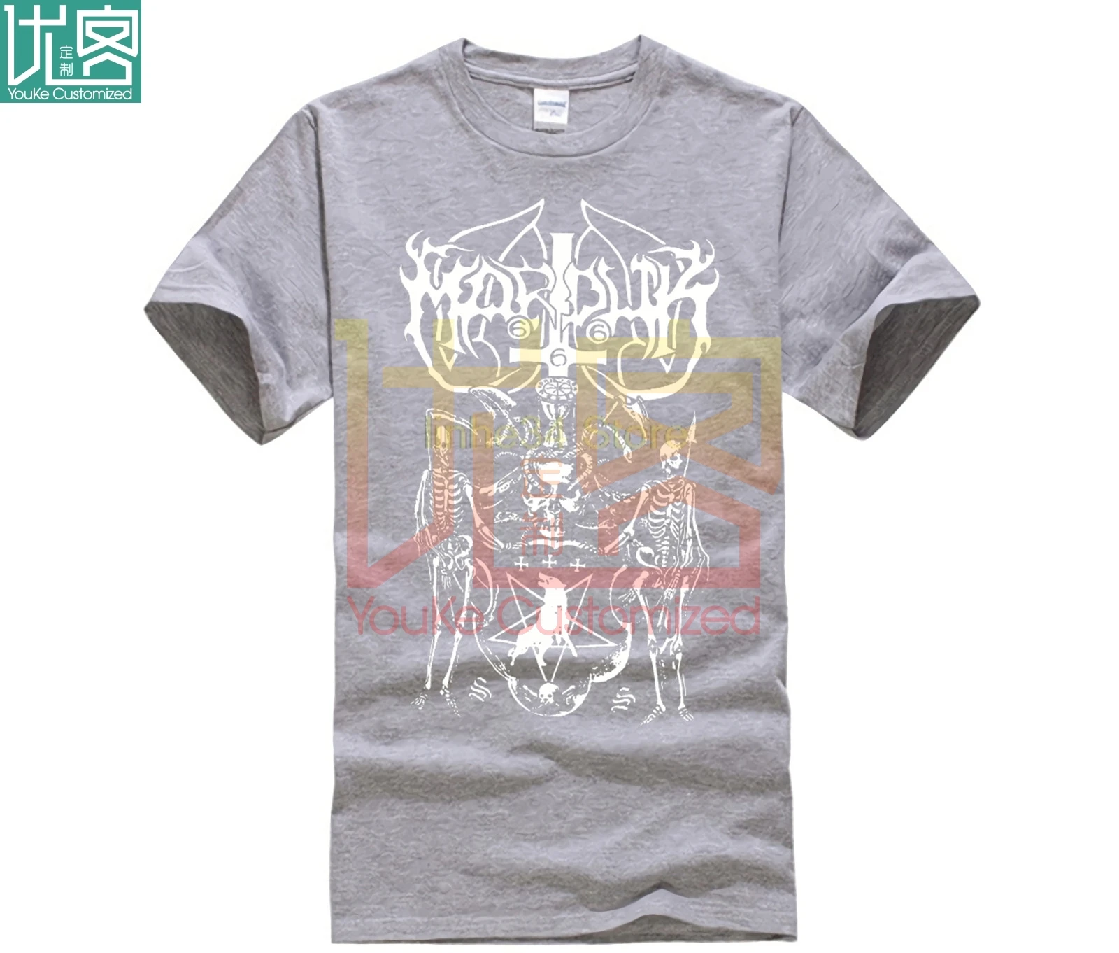 Новая черная металлическая Мужская футболка marдюка рок группы размер от S до 3XL 100%