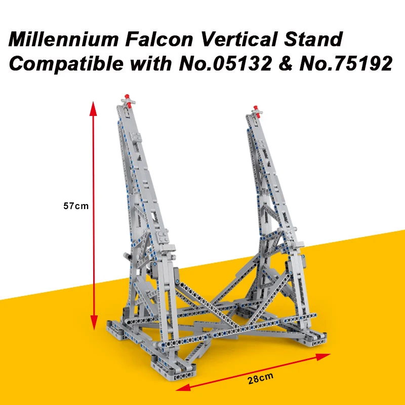 

Вертикальная подставка для дисплея MOC Millennium, совместимая с № 05132 и № 75192, Коллекционная модель Ultimate Falcon с руководством по бумаге
