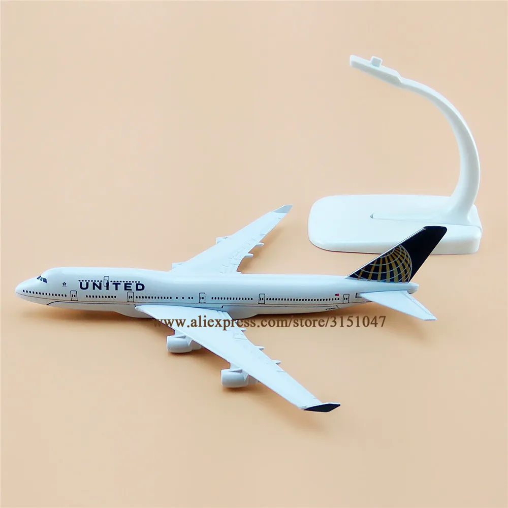 16 см Air American United Boeing 747 B747 Airlines модель самолета Модель сплав металлический самолет