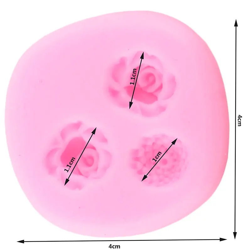 3 отверстия роза искусственная Маргаритка кекс топ инструменты для украшения