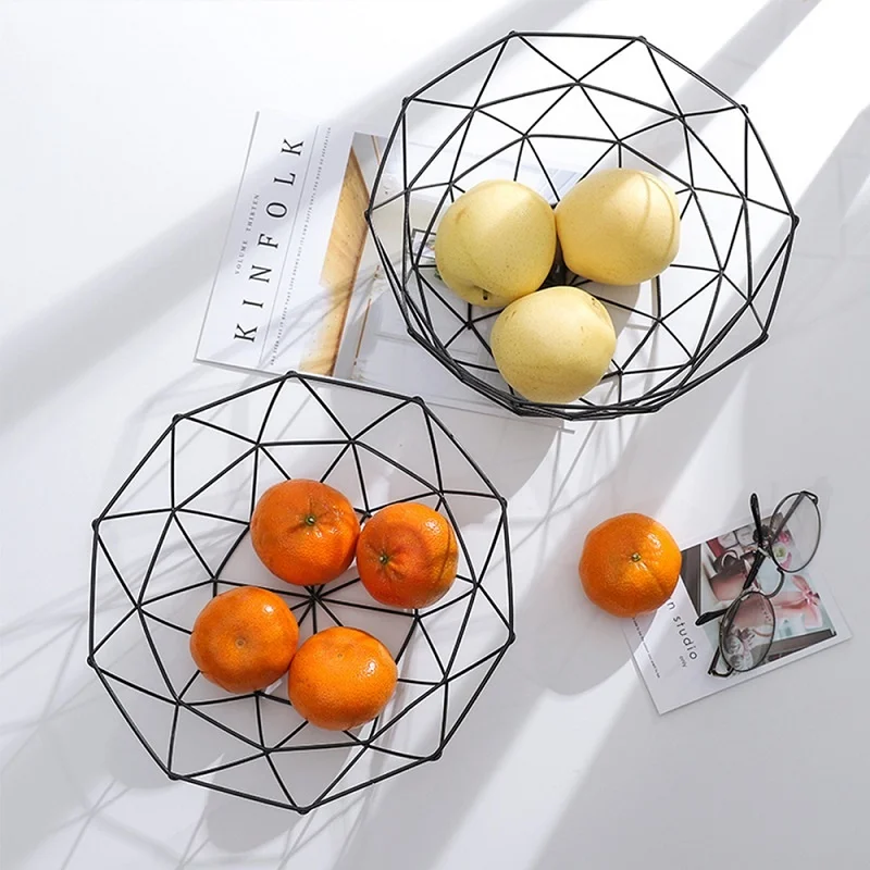 

Kitchen Basket Container Bowl Metal Wire Basket Kitchen Drain Ra Fruit Vegetable Storage Holder Sna Tray Storage Bowl