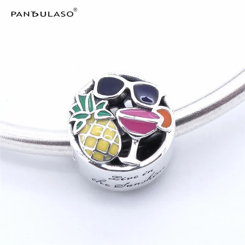 

Popular Silver Charms Summer Fun Charm Fits For European Charms Bracelets For Woman DIY Beads Jewelry Making