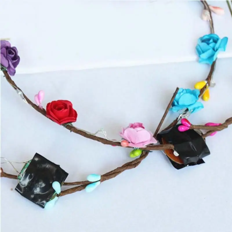 Светильник для рождественской вечеринки светящийся венок корона Хэллоуина