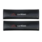 2 шт. Накладка для ремня безопасности автомобиля Тюнинг ремни безопасности колодки чехол защиты для Mitsubishi Asx Lancer Outlander Pajero EVO автомобильные аксессуары