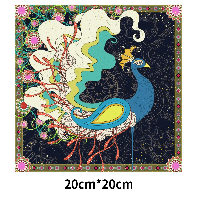 Нашивка для одежды с изображением животных цветов единорога морской лошади