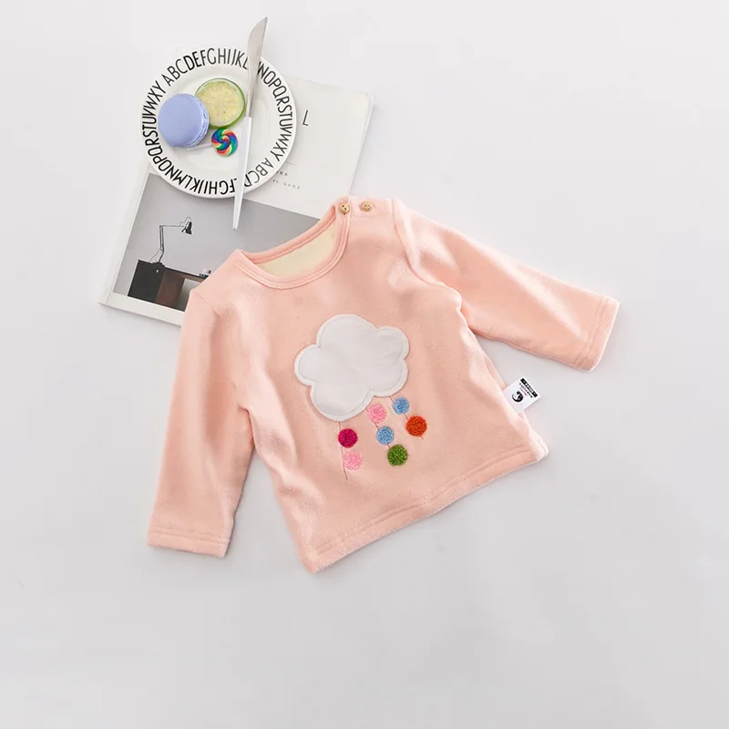 Осенне зимние детские толстовки с капюшоном для маленьких девочек длинными