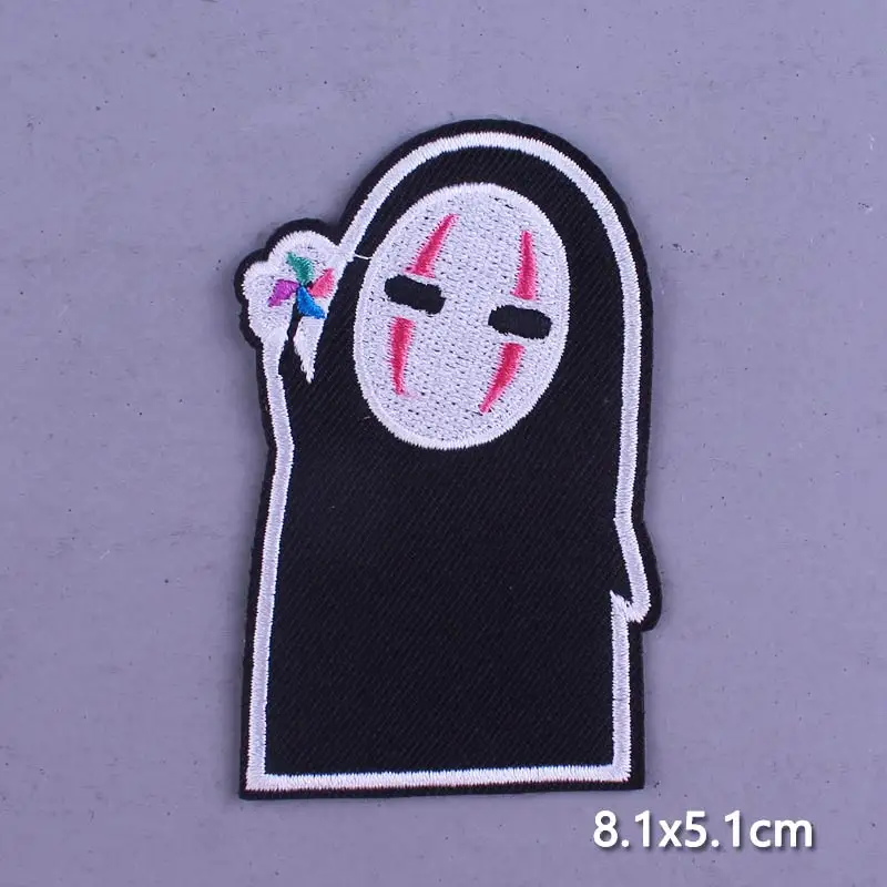 

Letter Patch Stripe Iron On Embroidered Patch For Clothing UFO Alien Patch Cartoon Patches Hippie Rock Appliques Cloth Badges