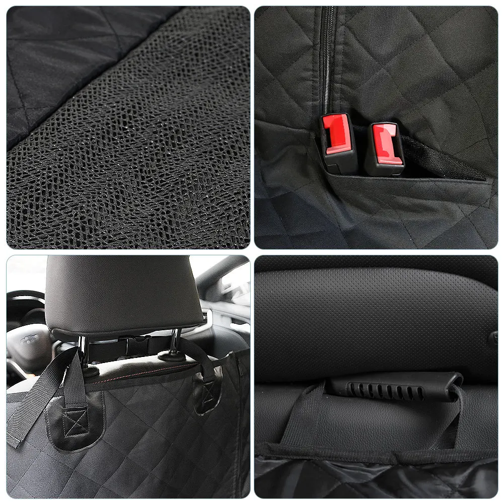 Miglior Traval Dog Car Seat Cover Impermeabile Pet Dog Travel Mat Mesh Dog Carrier Car Amaca Cuscino Nero Protector Con Cerniera