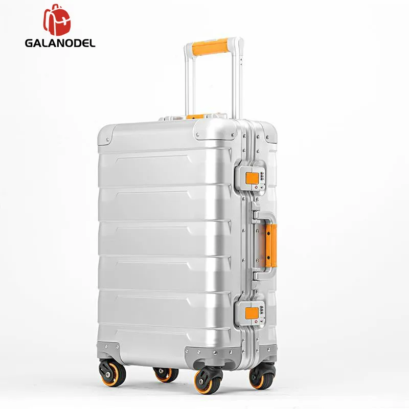 20 &quot24&quot дюймов роскошный новый Алюминиевый Дорожный чемодан дорожная сумка на