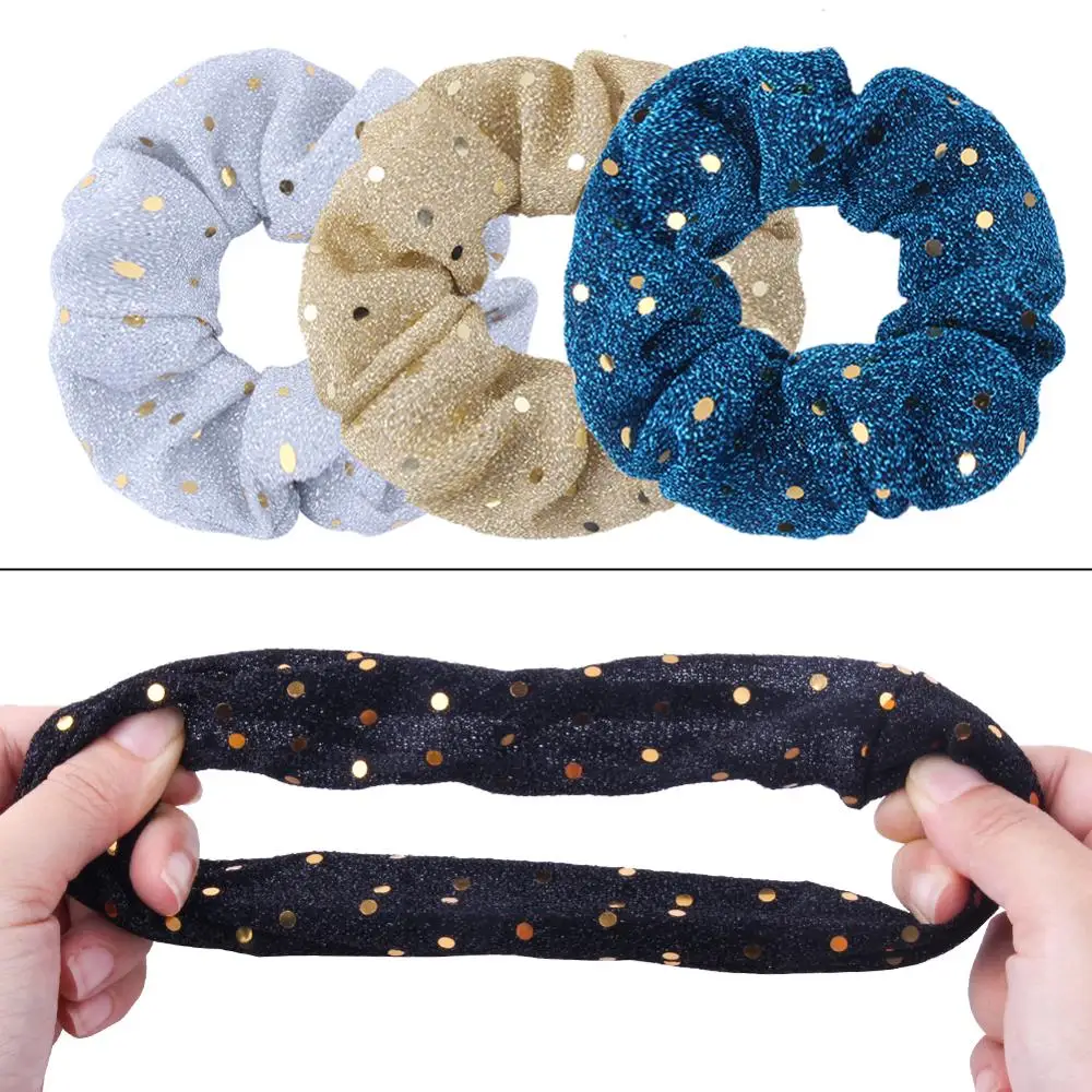 Рисунок 2 - Однотонная резинка для волос с блестками