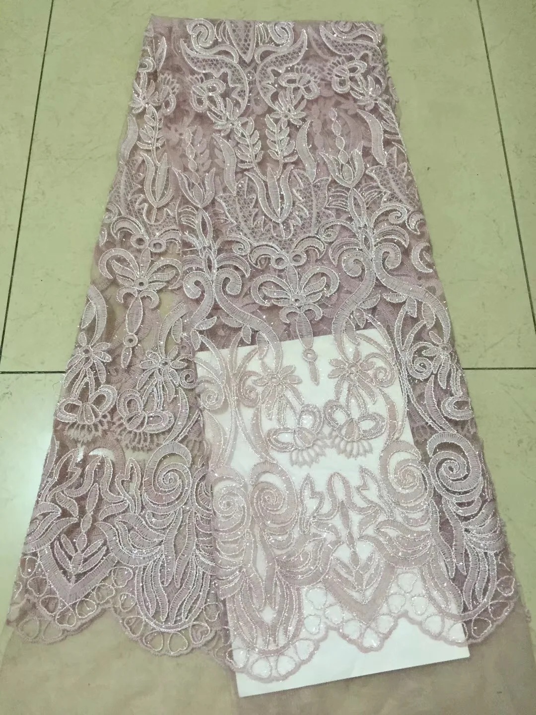 2018 нигерийская Высококачественная Свадебный кружевная ткань в африканском