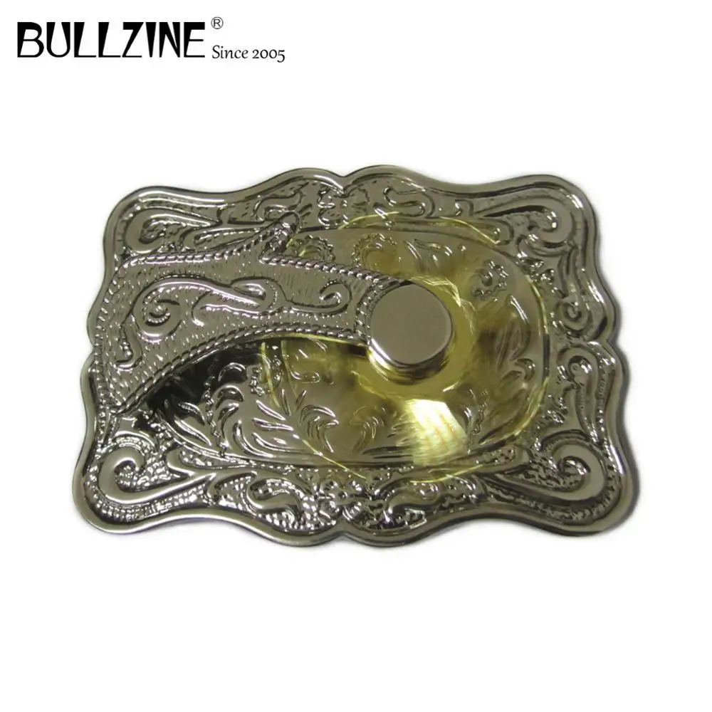 В Bullzine western spinner пряжка на ремешке с серебро и золото FP 03663 подходит для детей