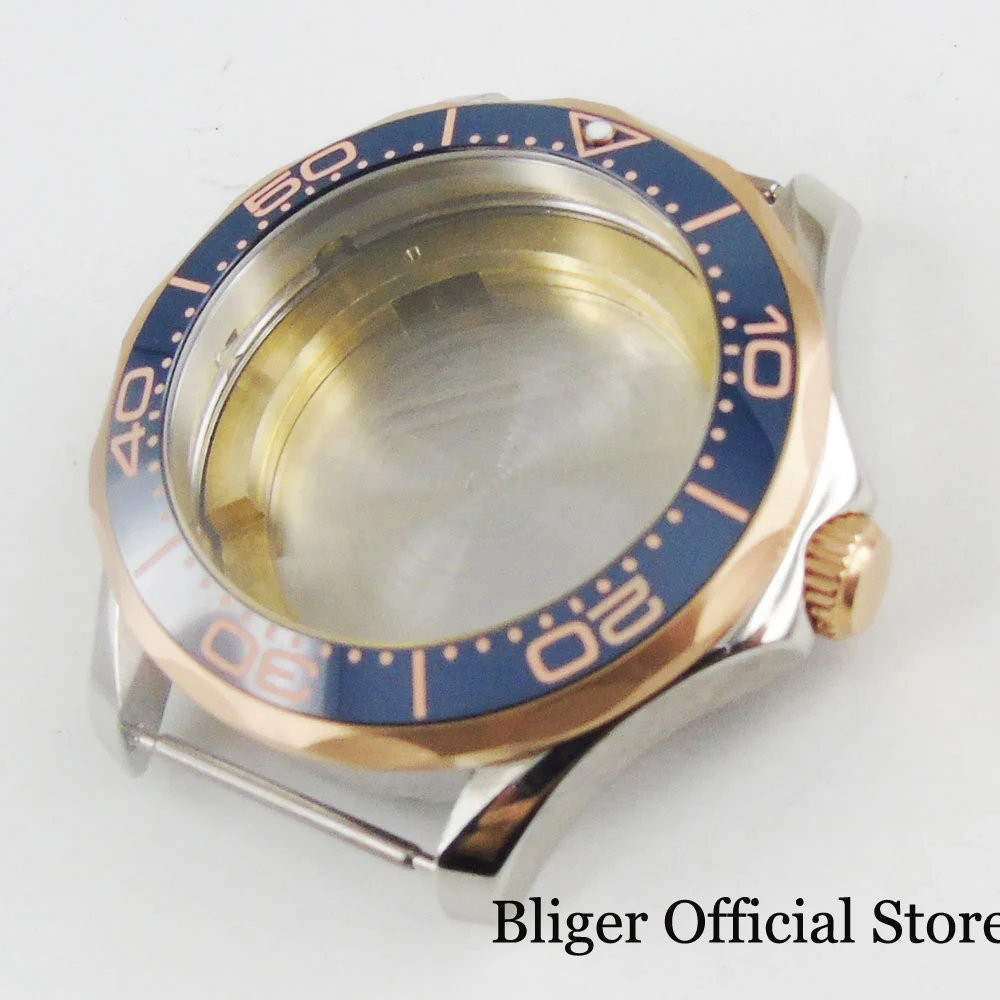 Высококачественный чехол для часов 41 мм с покрытием из розового золота