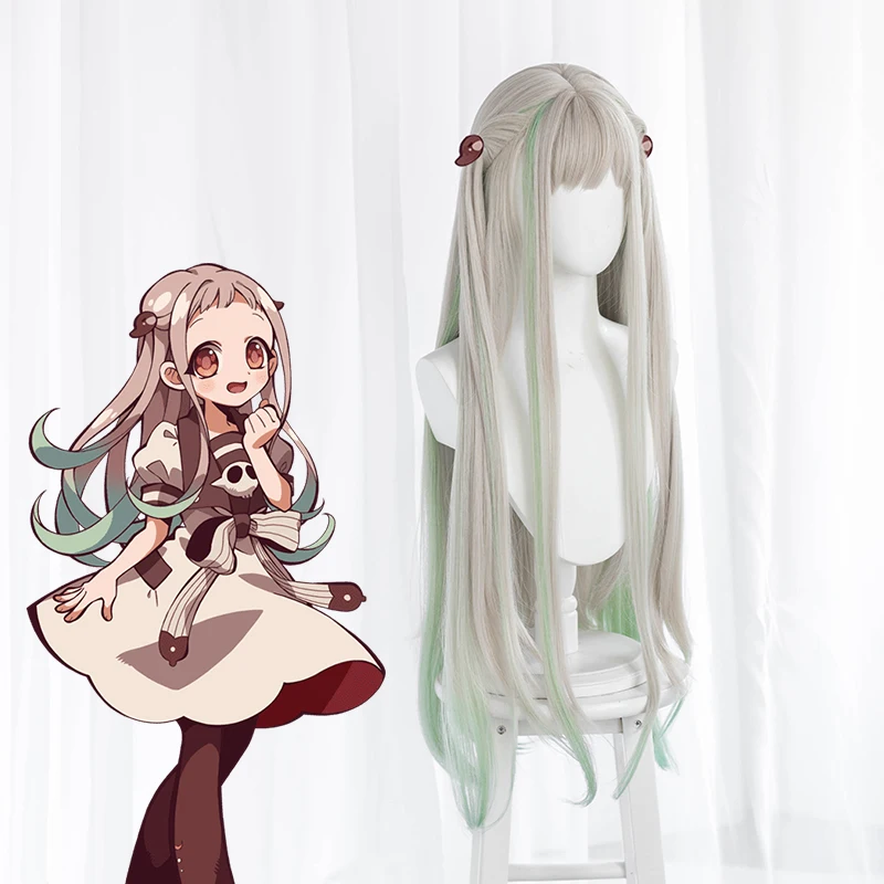 Яширо Нене Косплей парики аксессуары для волос аниме Hanako kun Jibaku Shounen Хэллоуин